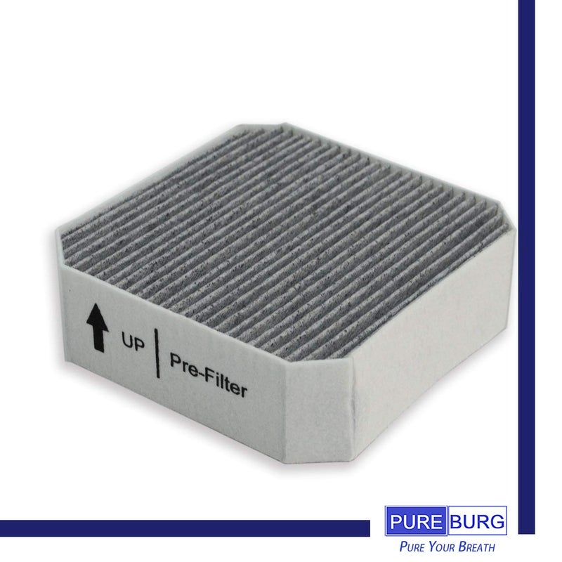 PUREBURG Replacement HEPA Pre-Filter Fits Molekule Air Purifier, High-efficiency Activated carbon 2-in-1 Air Clean Dust VOCs,2-Pack - Image 3